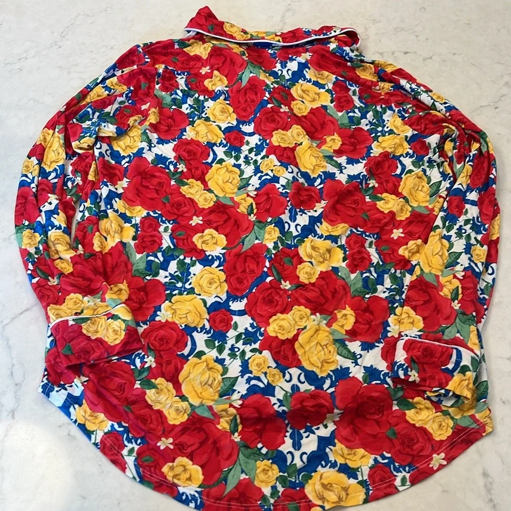 Posh Peanut Women's Luxe Pajama Pant Set LIMITED EDITION: Valentina Size Large - Picture 9 of 13